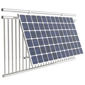 Balkon-ALU-Halterung easy Solarhalterung Balkon Geländer Montage-Set
